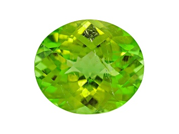 Picture of Peridot Oval Checkerboard Cut 3.45ct