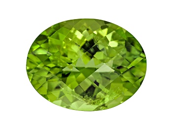 Picture of Peridot Oval Checkerboard Cut 5.60ct