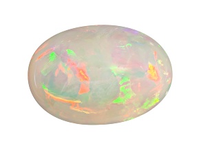 Ethiopian Opal Floral Pattern 28.67x20.12x13.26mm Oval Cabochon 35.29ct
