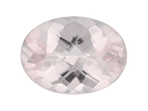 Morganite 15x11mm Oval Checkerboard Cut 7.00ct