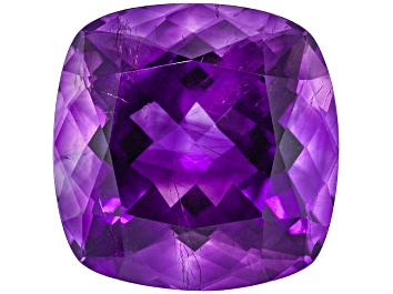 Picture of Amethyst with Needles 14.5mm Square Cushion 11.00ct