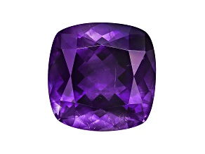 Amethyst With Needles 15.5mm Square Cushion 13.00ct