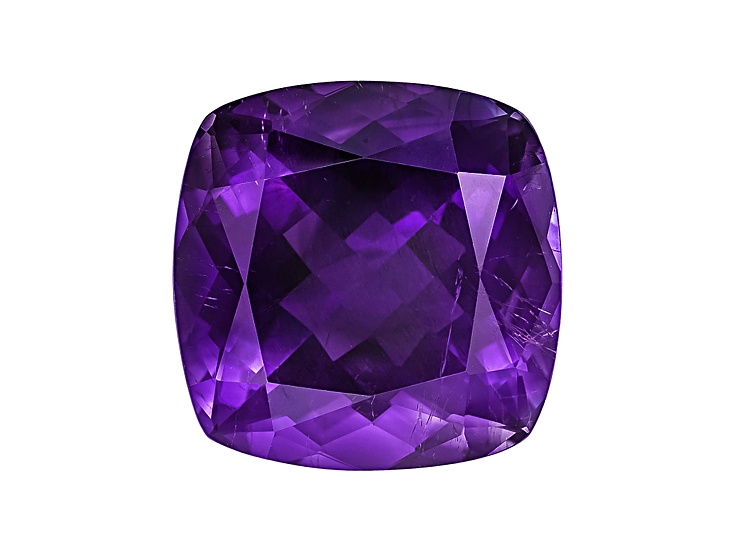 Amethyst With Needles 16mm Square Cushion 14.50ct - MYC501 | JTV