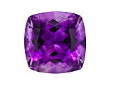 Amethyst With Needles 14mm Square Cushion 9.75ct