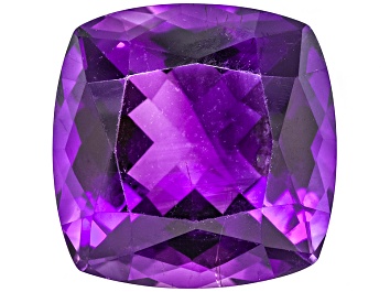 Picture of Amethyst with Needles 15.5mm Square Cushion 13.00ct