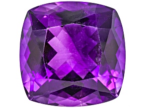 Amethyst with Needles 15.5mm Square Cushion 13.00ct