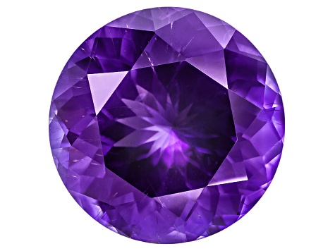 Amethyst With Needles 16.5ct Round 14.50ct