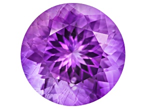Amethyst With Needles 15mm Round 10.50ct