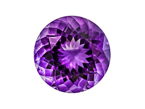 Amethyst with Needles 17mm Round 16.50ct