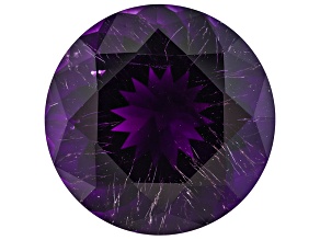 Amethyst With Needles 18mm Round 18.25ct