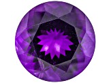 Amethyst With Needles 17mm Round 16.50ct