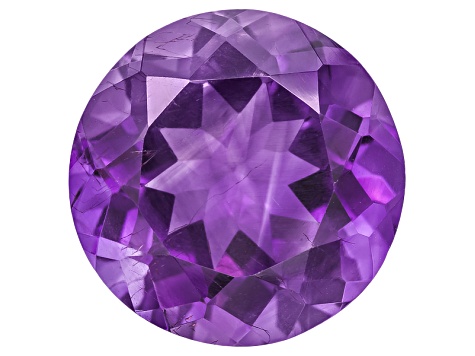 Amethyst with needles 14mm round 8.50ct