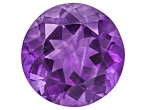 Amethyst with needles 14mm round 8.50ct