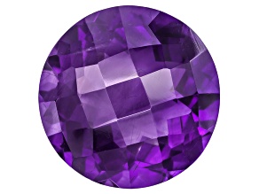 Amethyst with needles 15mm round 11.50ct
