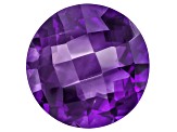 Amethyst with needles 15mm round 11.50ct