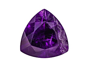 Amethyst With Needles 15.5mm Trillion 11.00ct