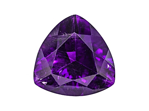 Amethyst With Needles 16mm Trillion 11.75ct