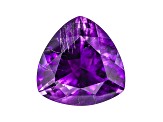 Amethyst With Needles 19mm Trillion 19.50ct