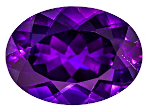 Amethyst with Needles 18x13mm Oval 11.00ct