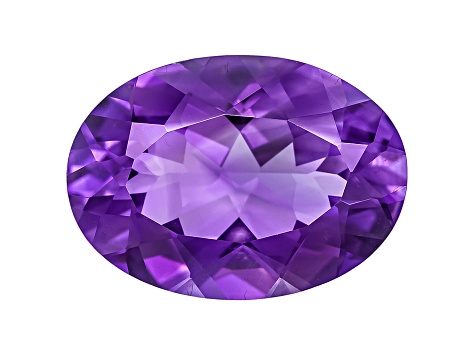 Amethyst With Needles 18x13mm Oval 11.00ct