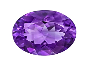 Amethyst With Needles 18x13mm Oval 11.00ct