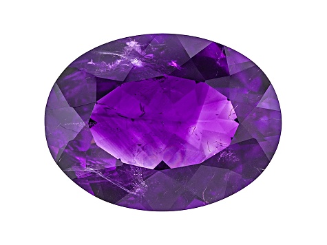 Amethyst With Needles 20x15mm Oval 15.50ct