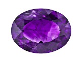 Amethyst With Needles 20x15mm Oval 15.50ct