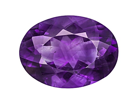Amethyst With Needles 18x13mm Oval 10.00ct