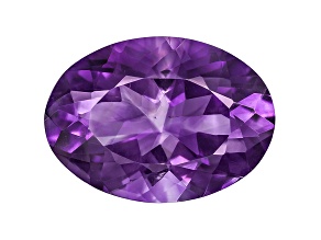 Amethyst With Needles 18x13mm Oval 9.00ct