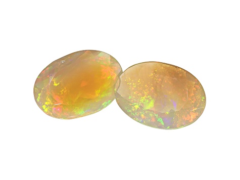 Ethiopian Opal 10x14mm Oval Matched Pair 5.72ctw