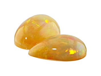 Picture of Ethiopian Opal Oval and Pear Shape Set of 2 7.90ctw