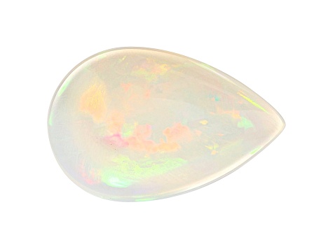 Ethiopian Opal 25x16.02mm Pear Shape Cabochon 14.19ct