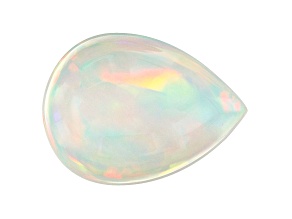 Ethiopian Opal 16.75x12.50mm Pear Shape Cabochon 6.39ct