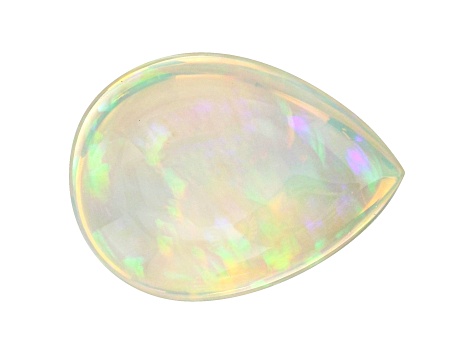 Ethiopian Opal 13.8x10.3mm Pear Shape Cabochon 4.06ct