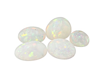 Picture of Ethiopian Opal Oval Cabochon Set of 5 12.65ctw
