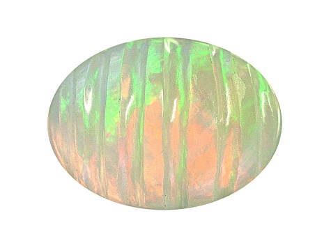 Ethiopian Opal 8x6mm Oval Cabochon Carved .75ct