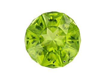 Picture of Peridot 10mm Round Emanating Star Cut 3.41ct