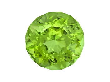 Picture of Peridot 10mm Round Emanating Star Cut 3.75ct