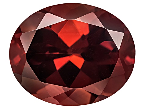 Pre-Owned Red Zircon 11x9mm Oval 5.50ct