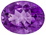 Pre-Owned Amethyst With Needles 20x15mm Oval 15.50ct