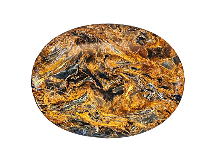 Multi Color Pietersite 40x30mm Oval Cabochon 29.00ct