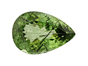 Ludwigite in Peridot 21.8x14.8mm Pear Shape 18.55ct