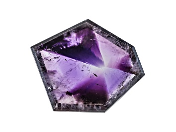 Picture of Amethyst Geometric Free Form Slice 15.00ct