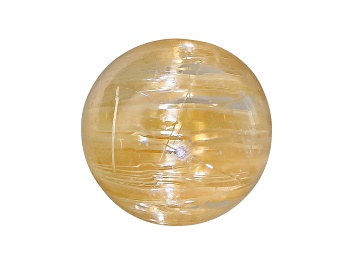 Picture of Rutilated Quartz Cats Eye 7.5mm Round Cabochon 2.25ct