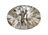 Pyrite in Quartz 20x15mm Oval Buff Top And Quantum Cut 14.20ct