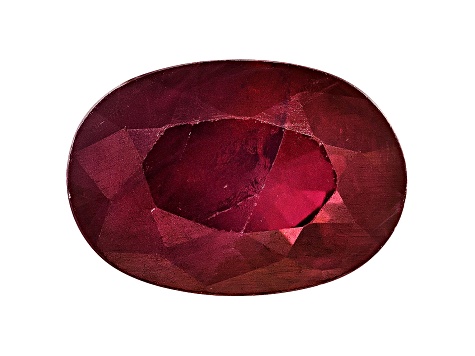 Ruby 6x4mm Oval Mixed Step Cut .50ct