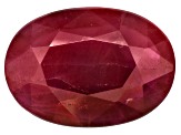 Ruby 7x5mm Oval Mixed Step Cut .75ct