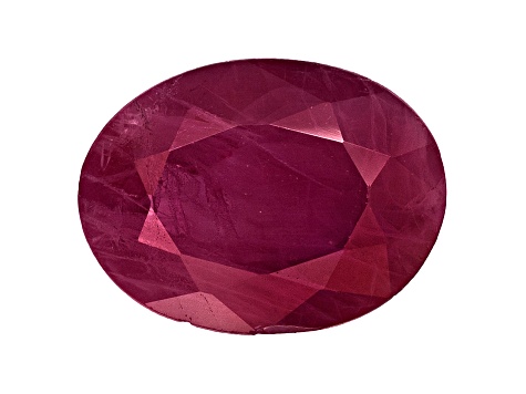 Ruby 8x6mm Oval Mixed Step Cut 1.00ct