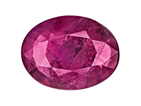 Ruby 9x7mm Oval Mixed Step Cut 1.25ct
