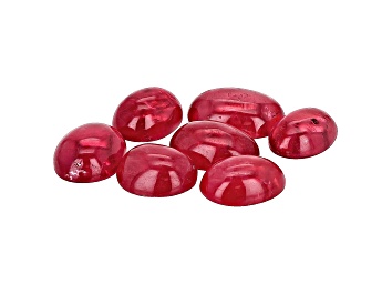 Picture of Rhodonite Oval Cabochon Set of 7 11.89ctw
